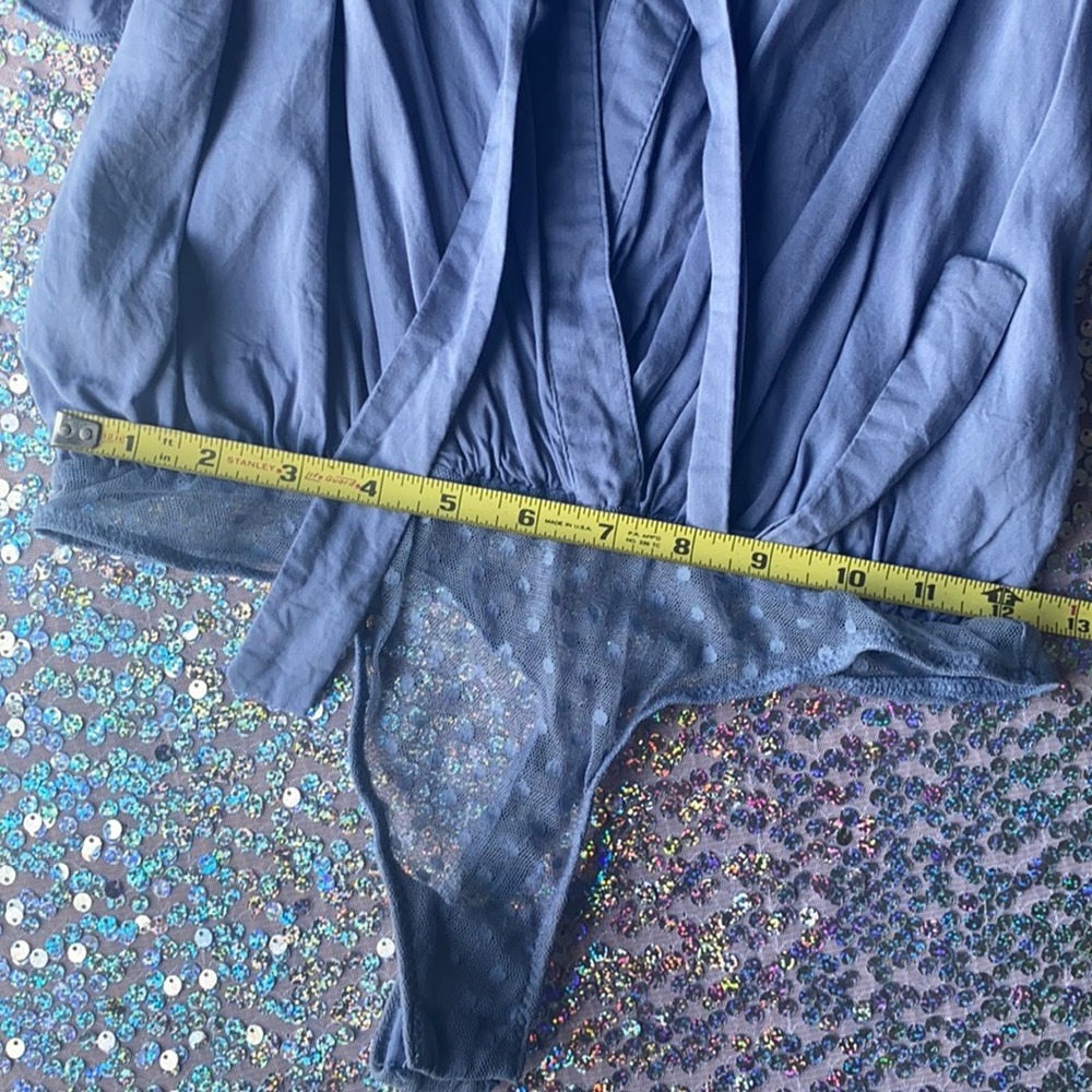FP • Plunge Ruffle Sleeve Bodysuit Call Me Later - Picture 5 of 12